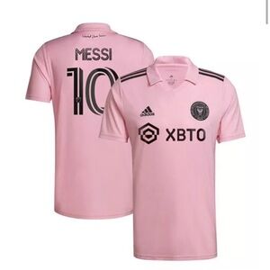 Adidas Messi Jersey Men's Size Small Soccer Futbol XBTO Pink Black Inter MiamiFC